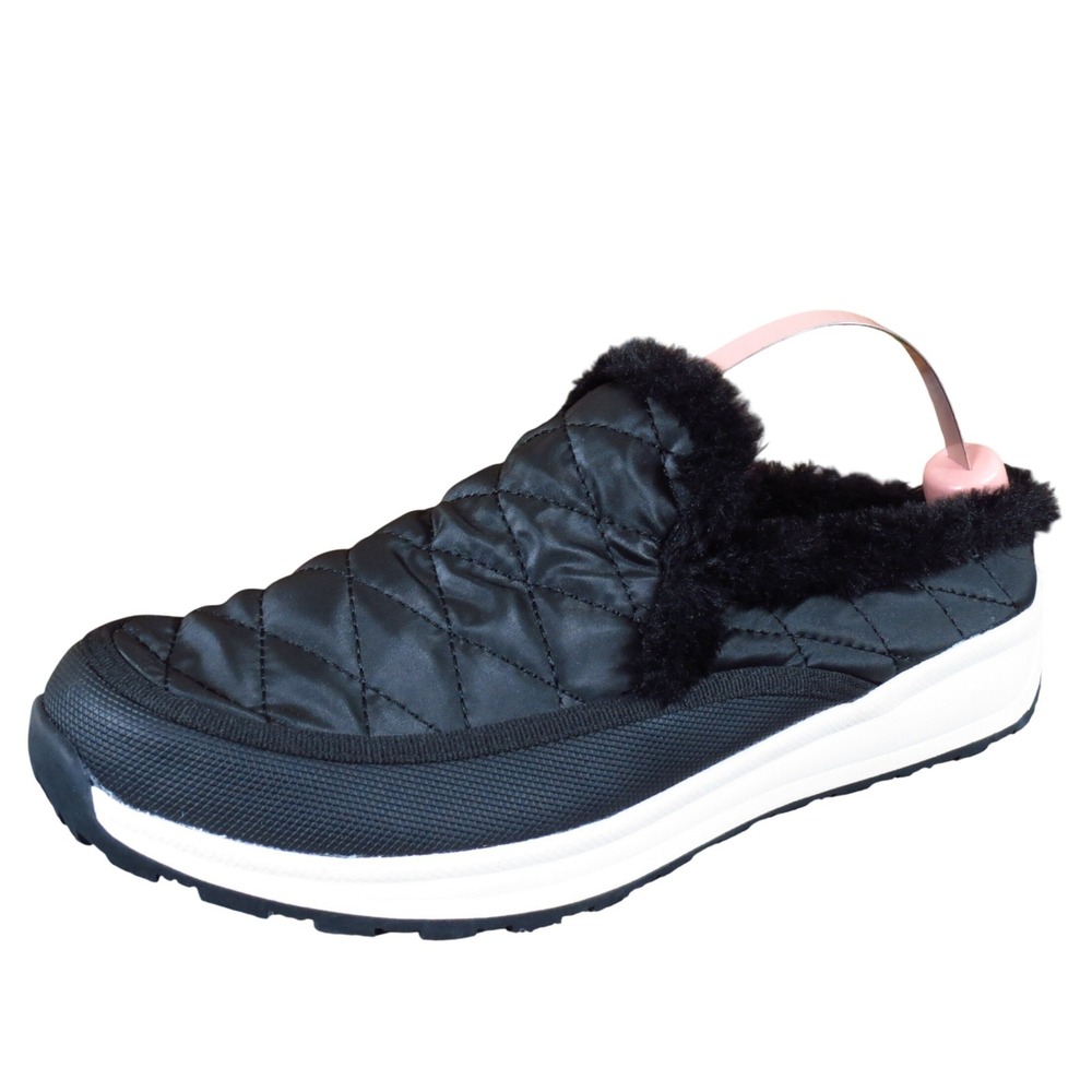Baretraps Dundle Womens 8 Black Synthetic Slip On Clog Mule‎ Cozy Casual